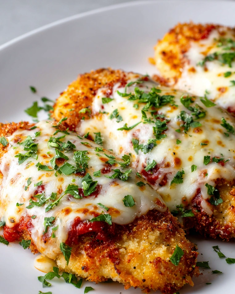 Oven Baked Chicken Parmesan.