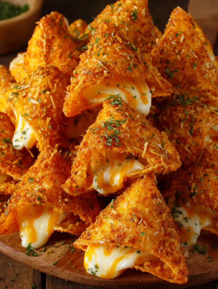 A pile of cheese stuffed Doritos.