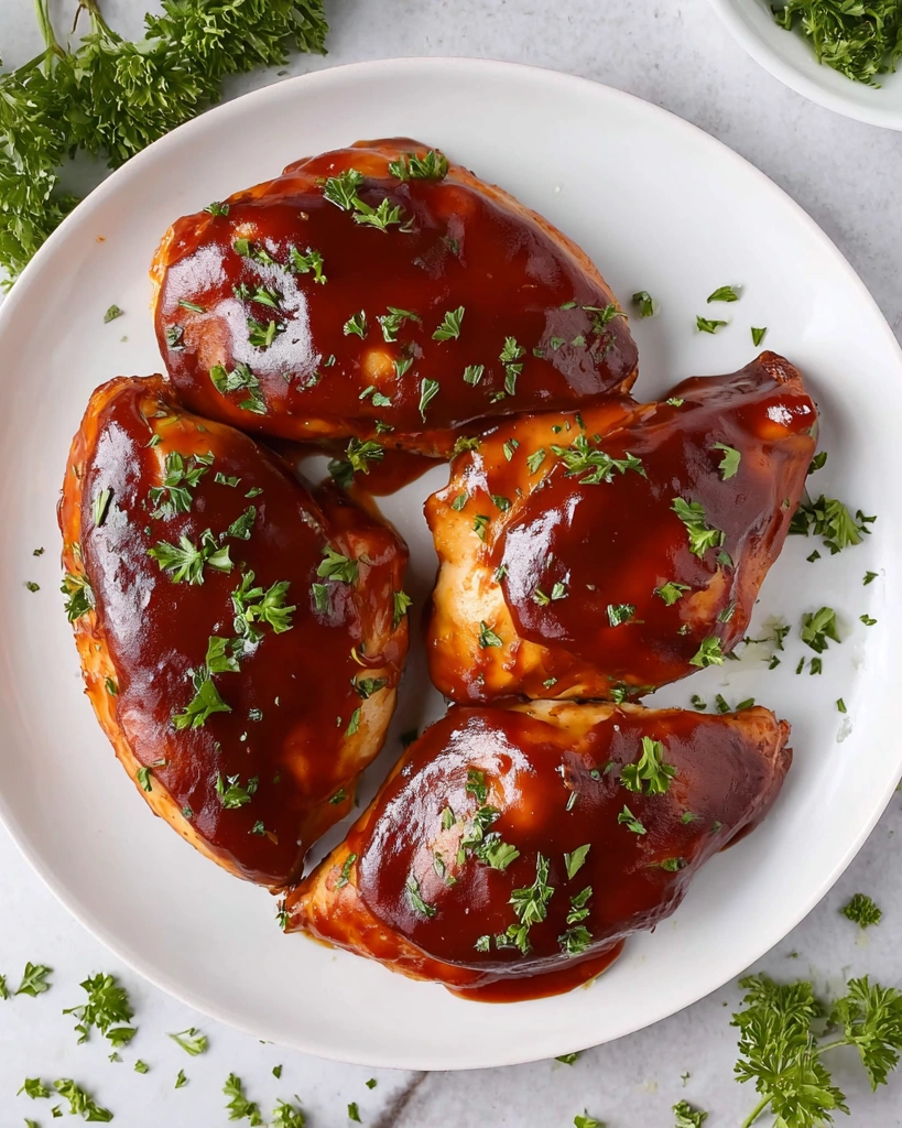 Sweet Baby Ray's Crockpot Chicken.