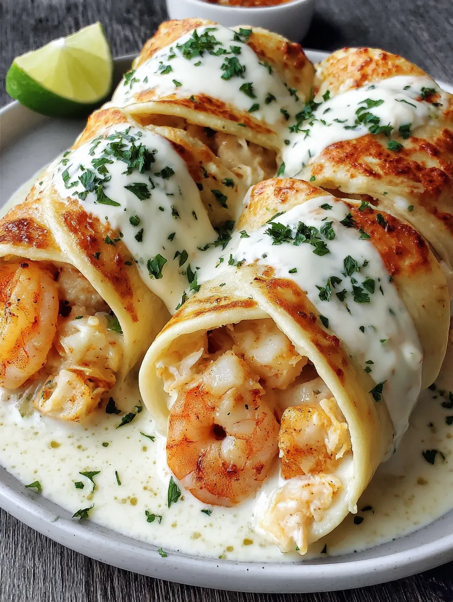 A plate of cheesy seafood tortilla bombs.