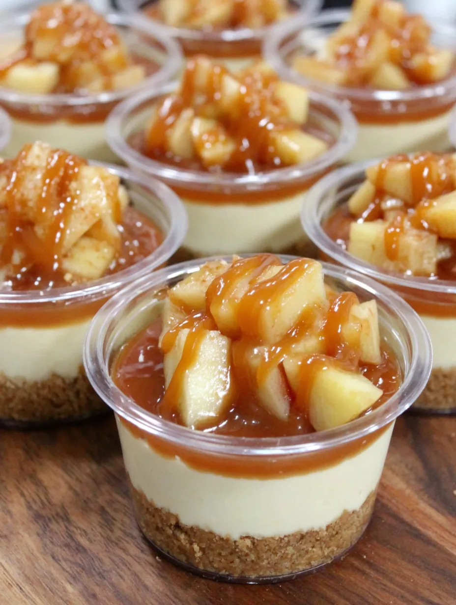 A dessert with caramel and apples.