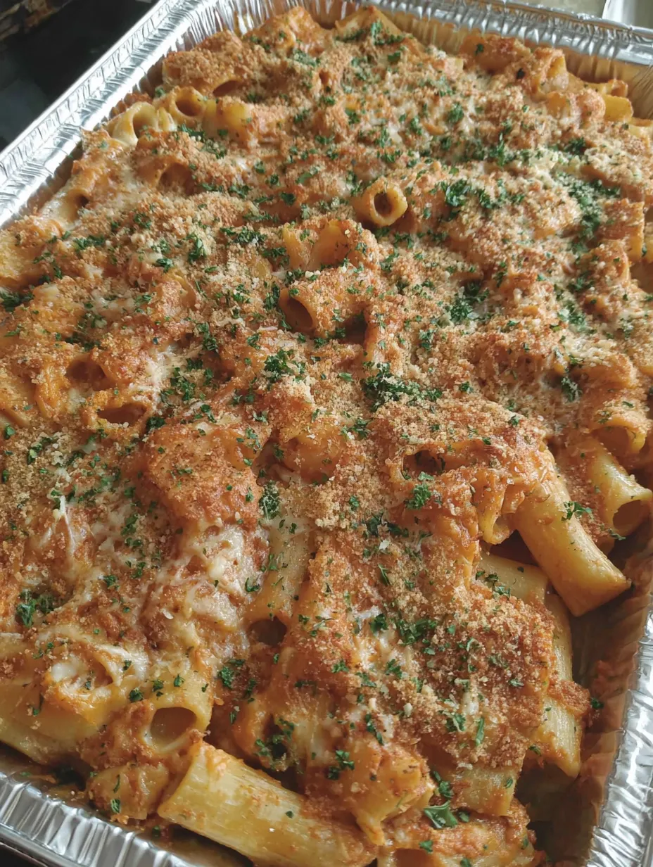 A dish of pasta al forno.