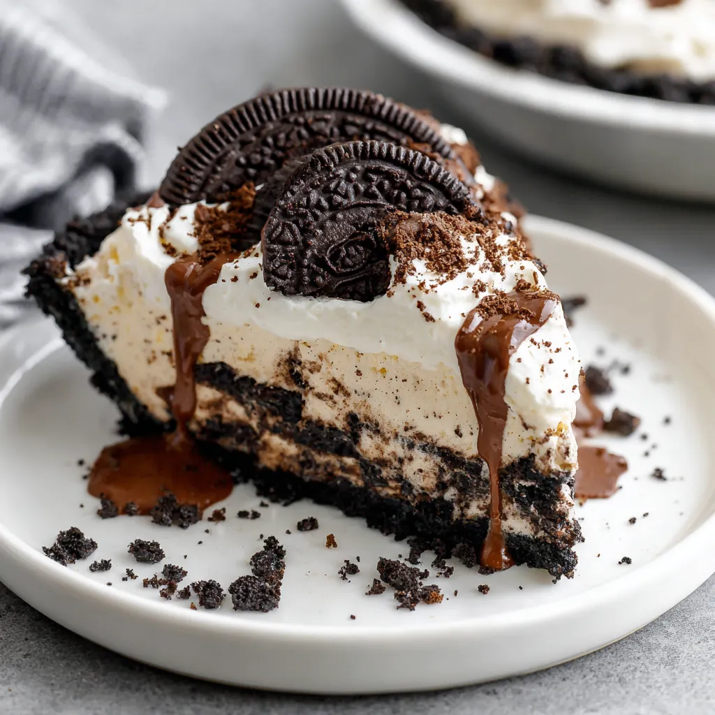 A slice of Oreo Mud Pie.