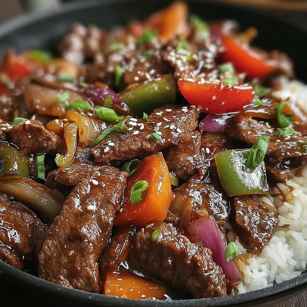 A bowl of beef and vegetables.