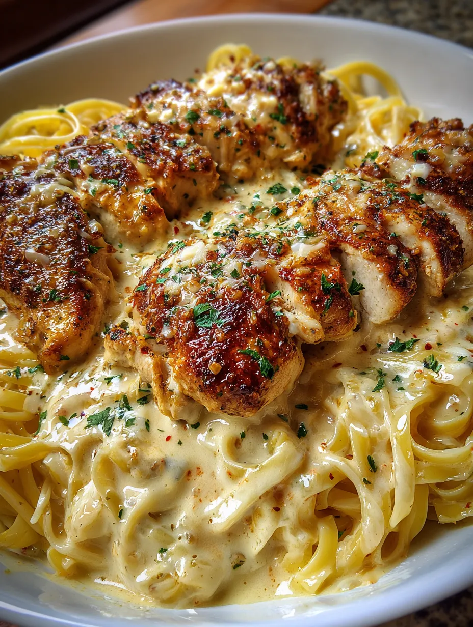 A plate of food with chicken and noodles.