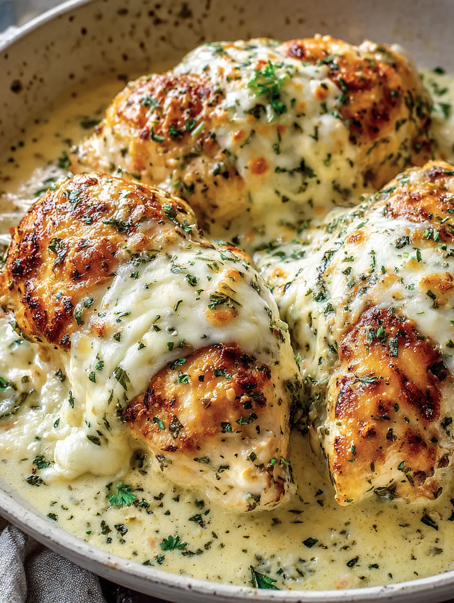 A dish of baked cream cheese chicken.