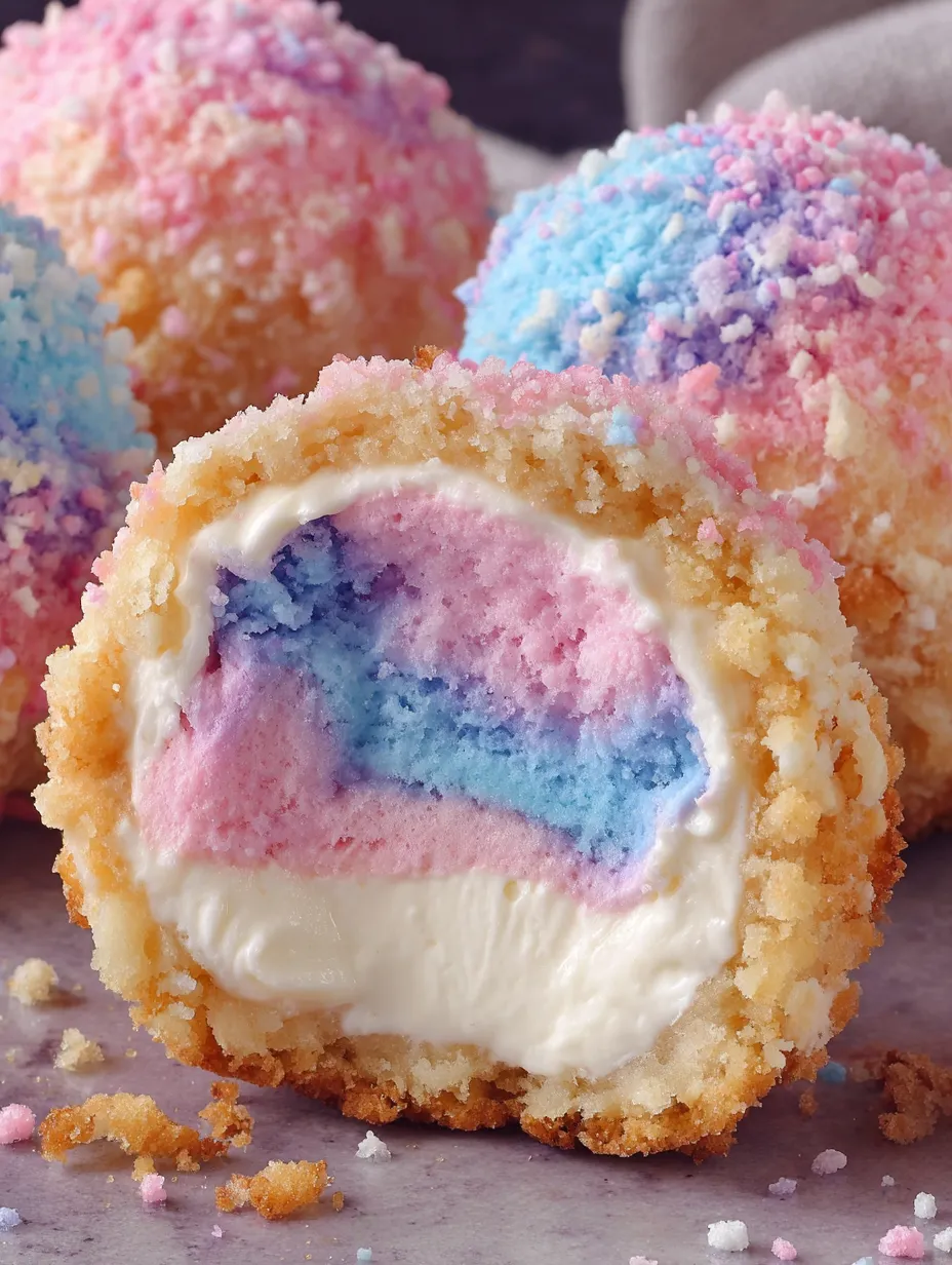 A close up of a colorful dessert.