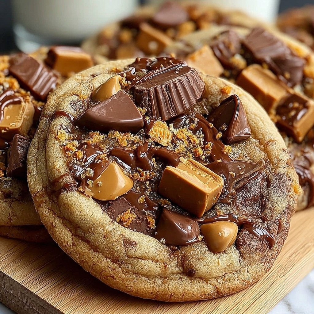 Triple Reese's Peanut Butter Cookies.