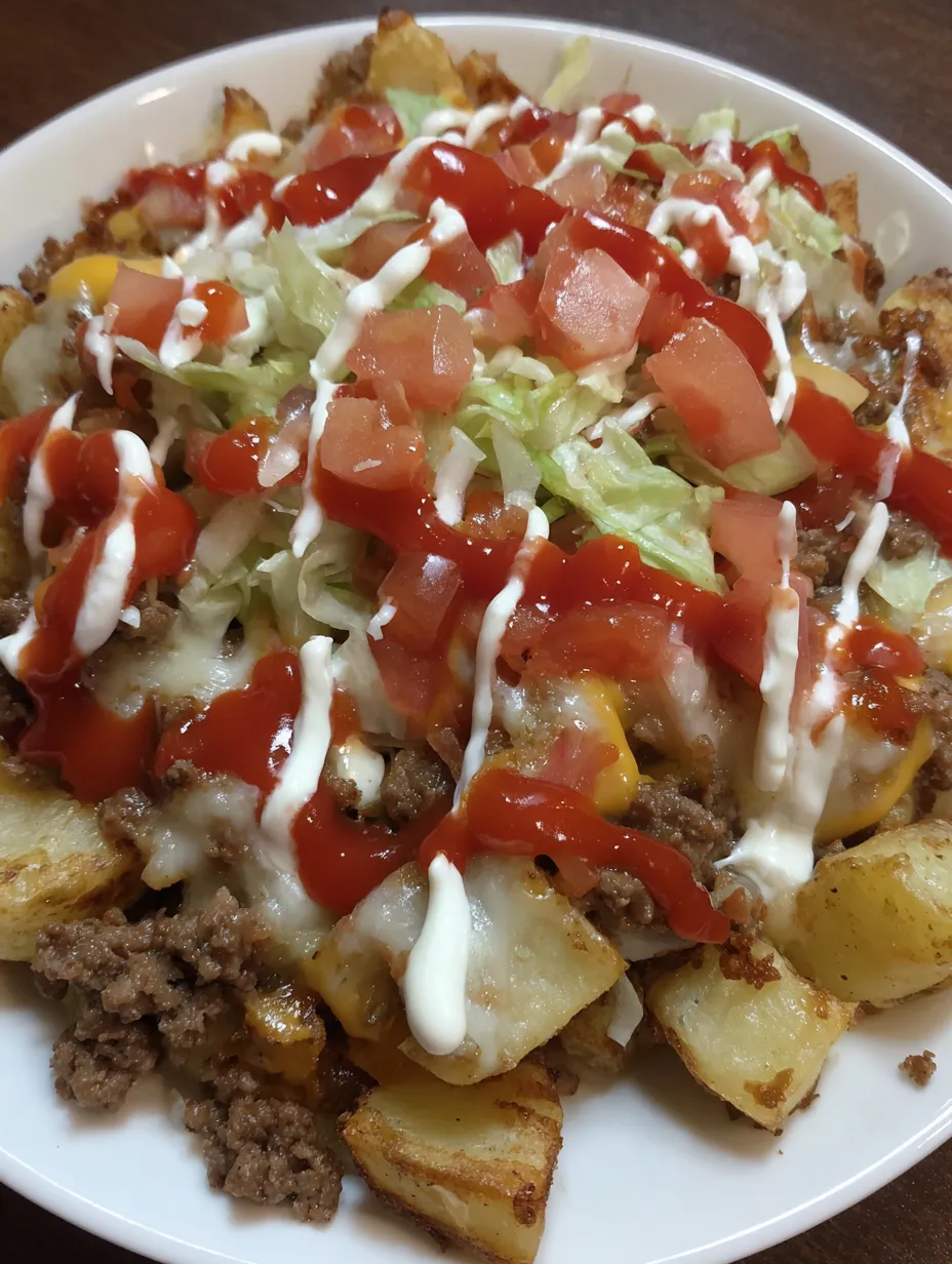 A plate of chopped cheese potato bowls with ketchup.