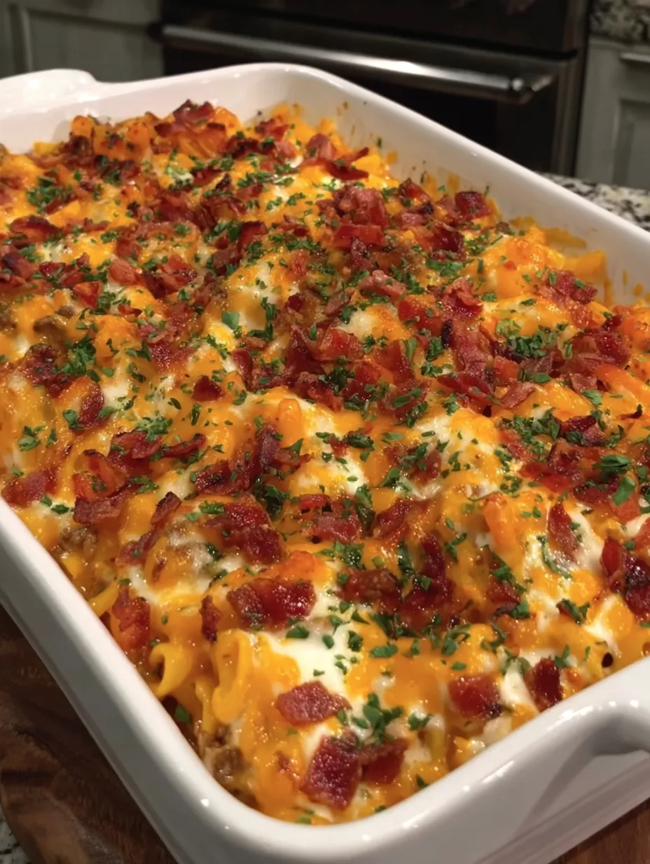 A dish of Cowboy Spaghetti Recipe.