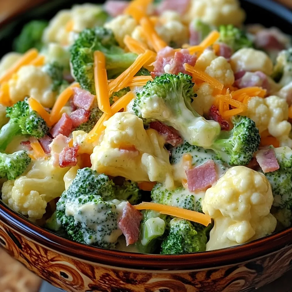 A bowl of food with broccoli and cheese.