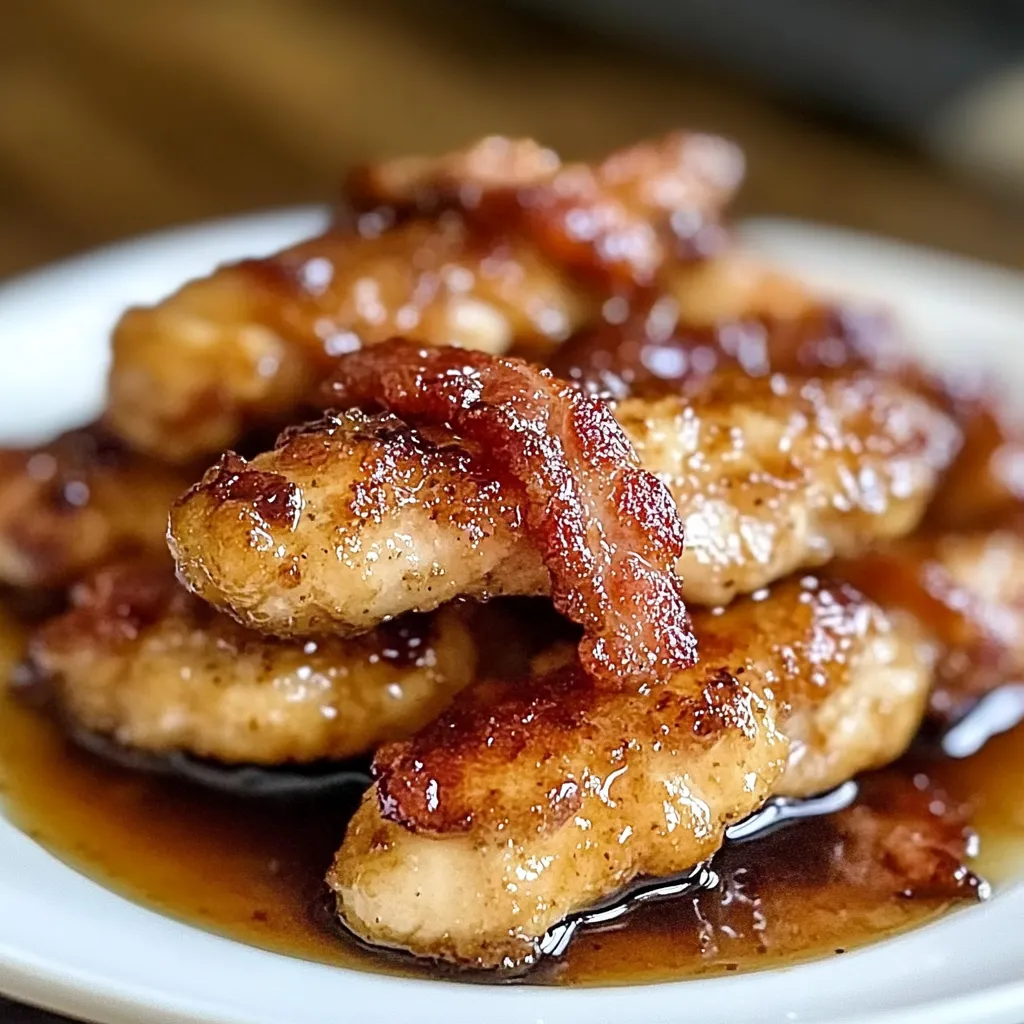 Bacon Brown Sugar Chicken Tenders.