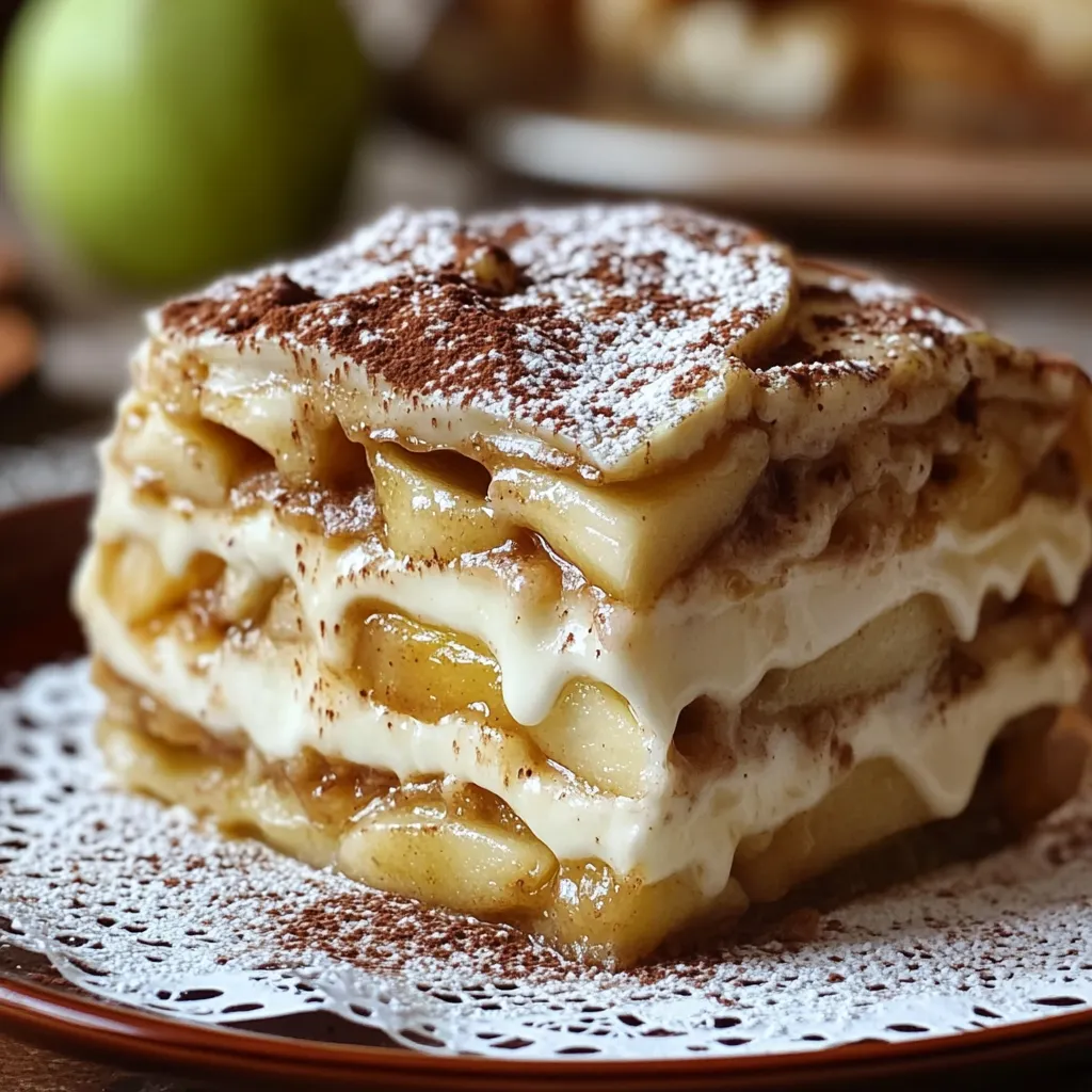 A stack of desserts on a plate.