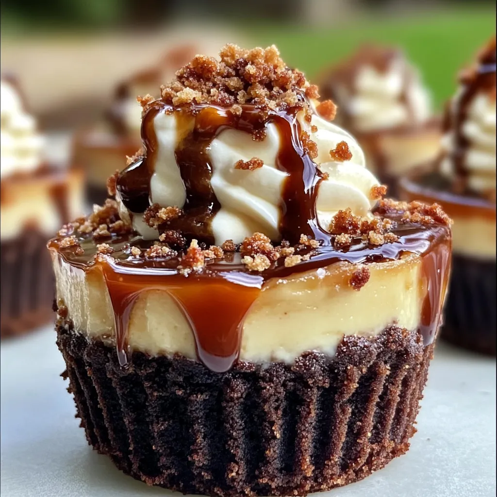 A cupcake with chocolate and caramel frosting.