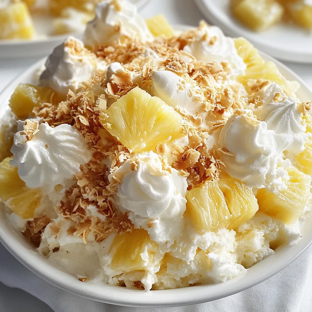 A bowl of pineapple whip cream.