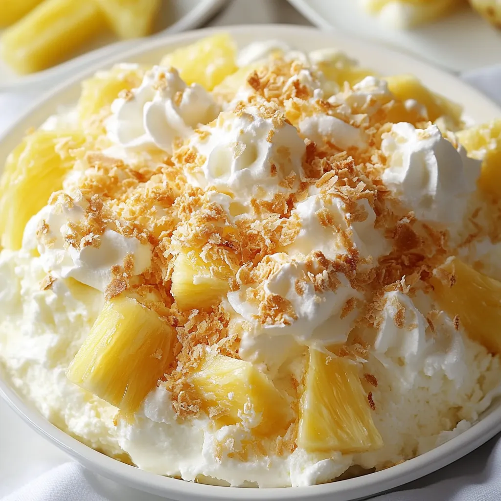 A bowl of pineapple whip cream.