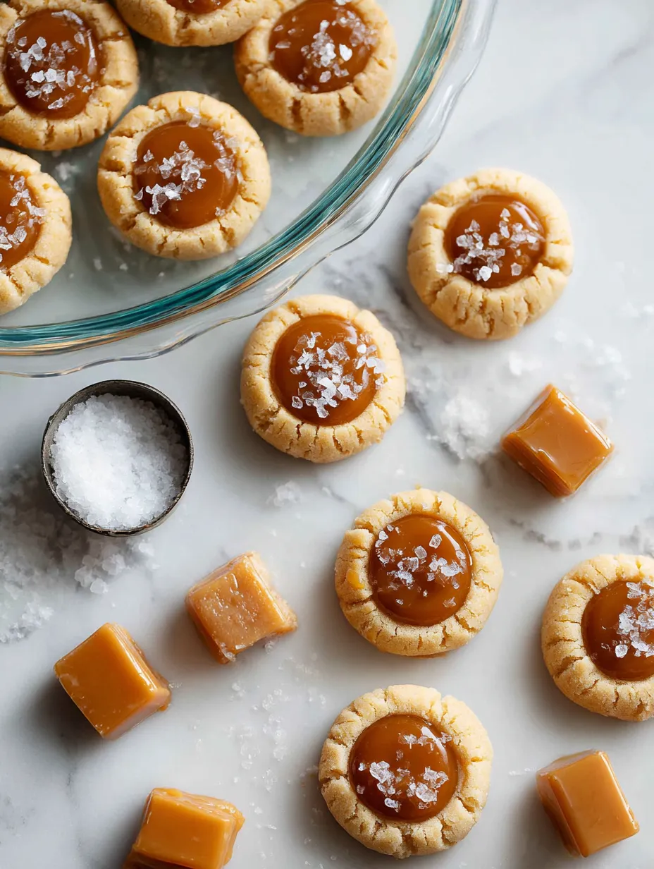 A bowl of salted caramel cookies.
