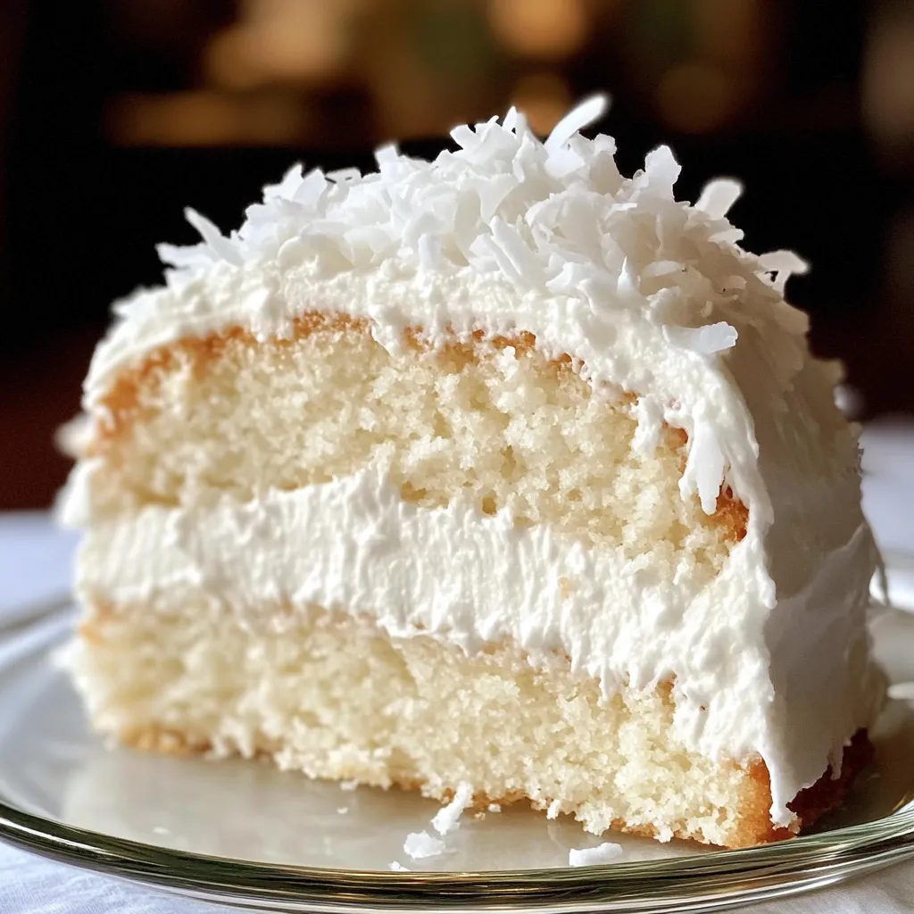 A slice of cake with white frosting.