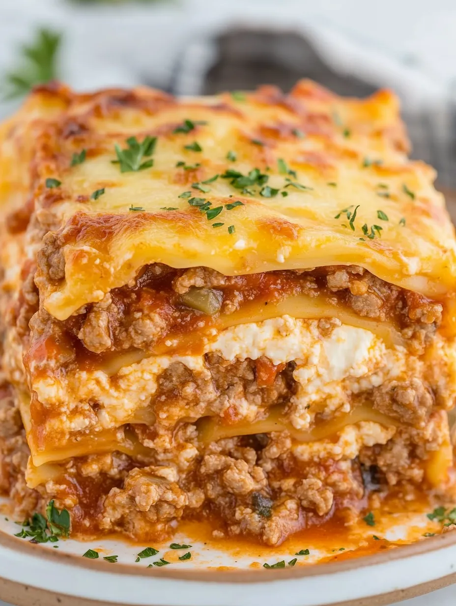 A close up of a lasagna dish.