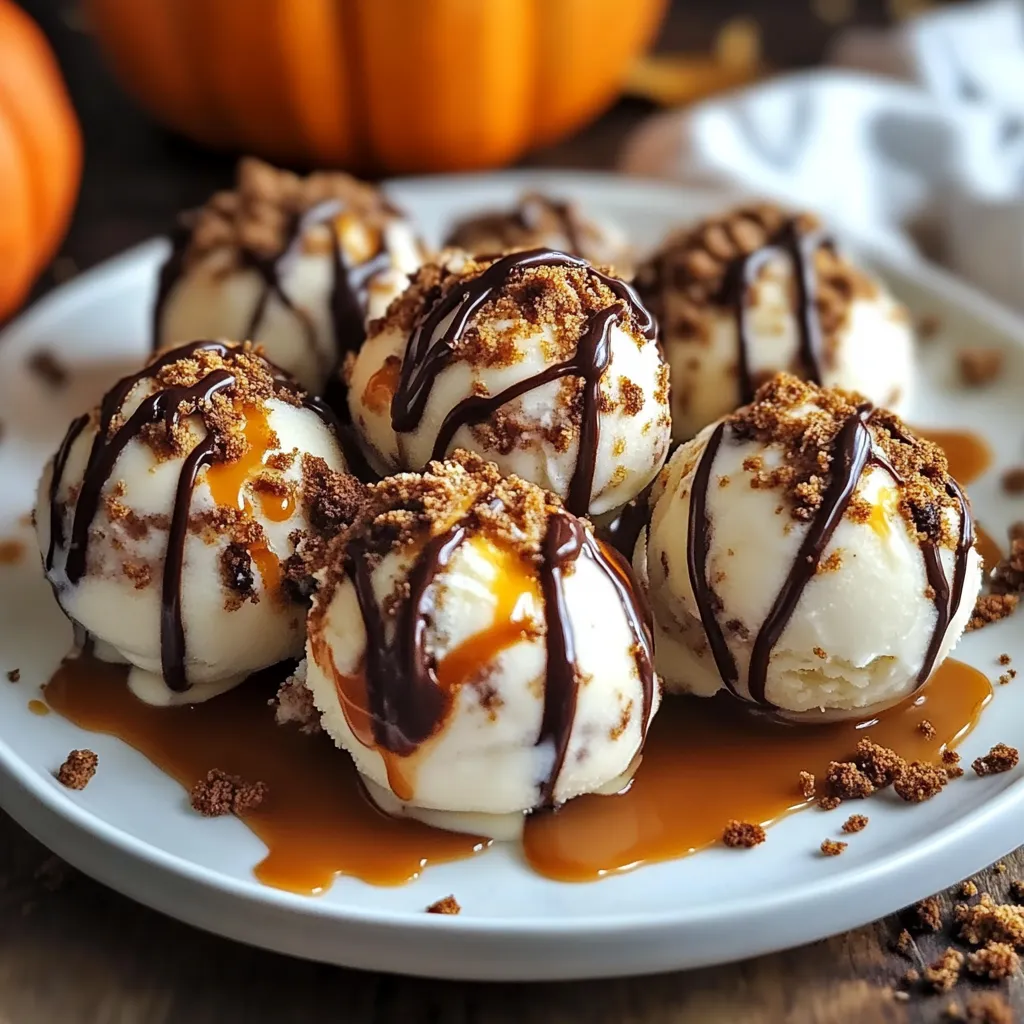 A plate of chocolate covered ice cream balls.