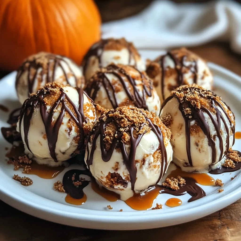 A plate of chocolate covered ice cream balls.