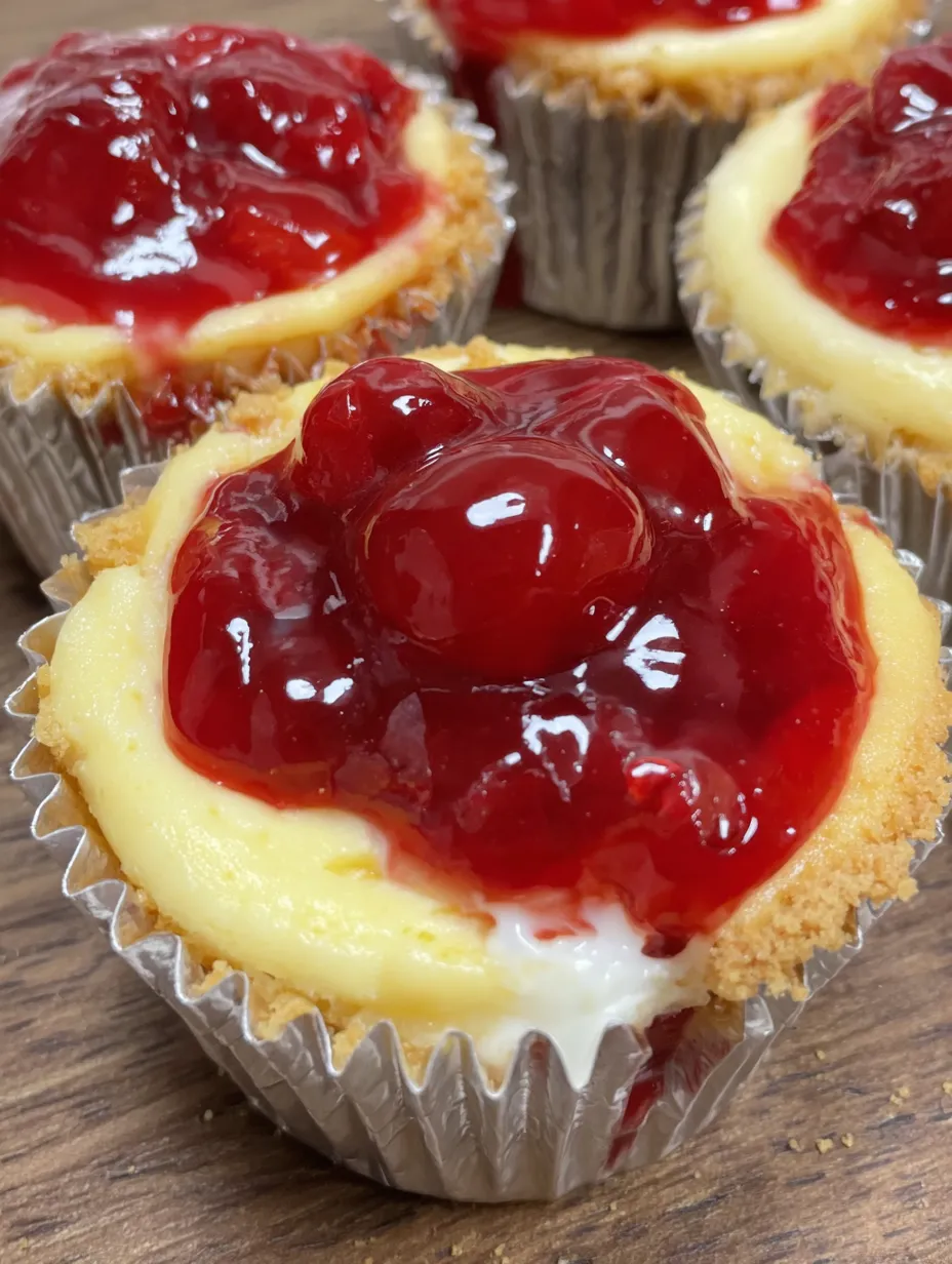 A cupcake with cherries on top.