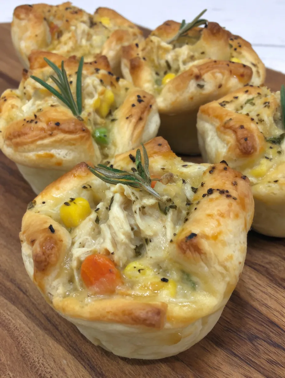 Muffin tin chicken pot pie.