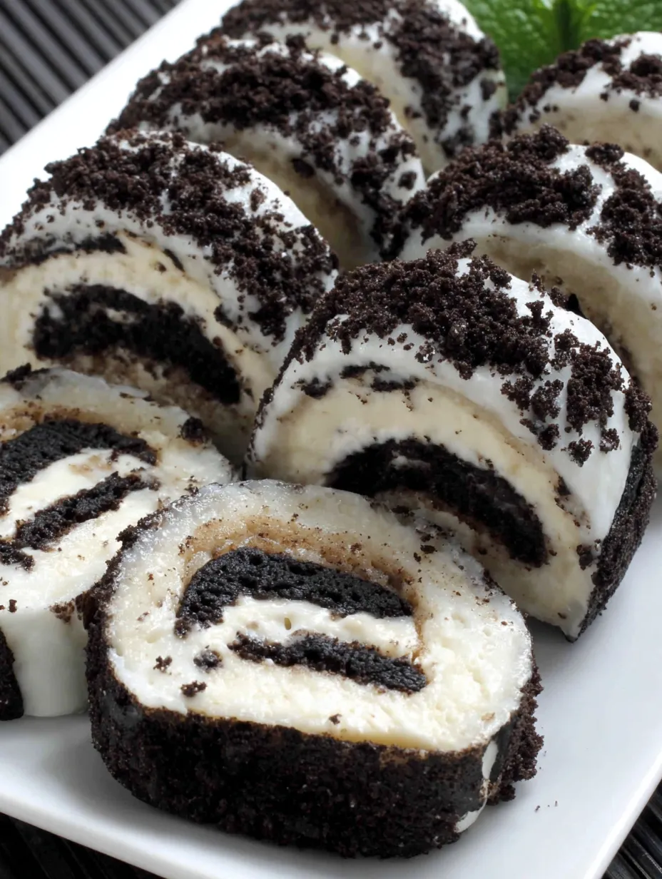 A plate of Oreo sushi.