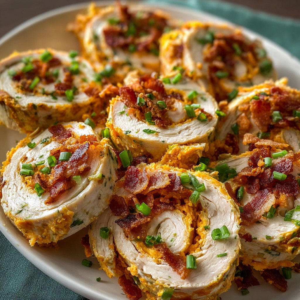 Crack Chicken Pinwheels with Bacon, Ranch and Cheese.