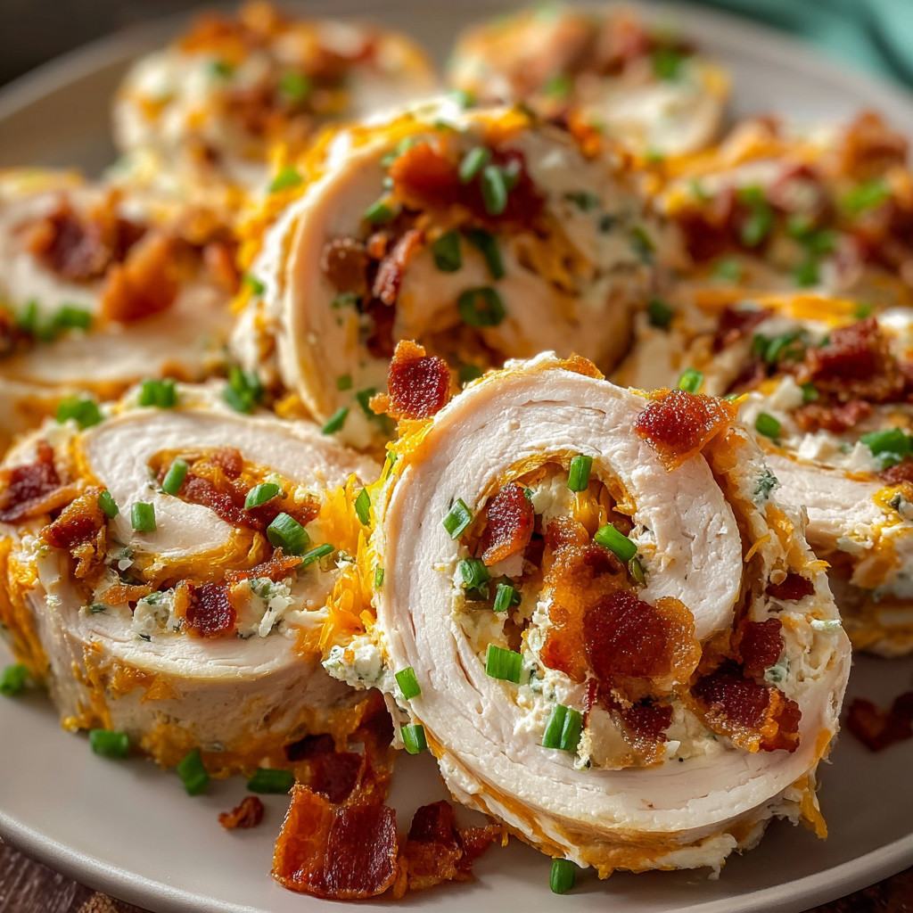Crack Chicken Pinwheels with Bacon, Ranch and Cheese.