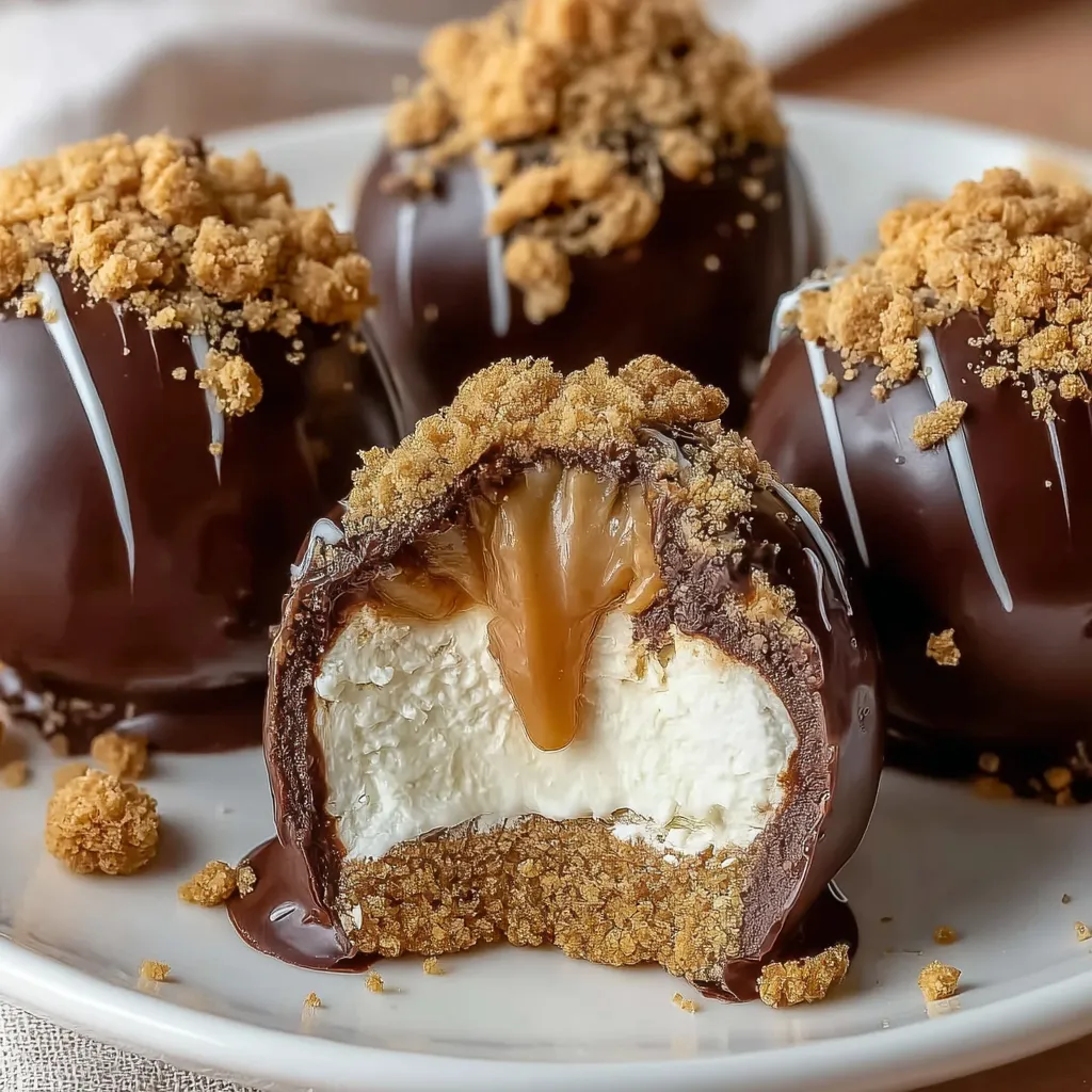A plate of peanut butter cheesecake balls.