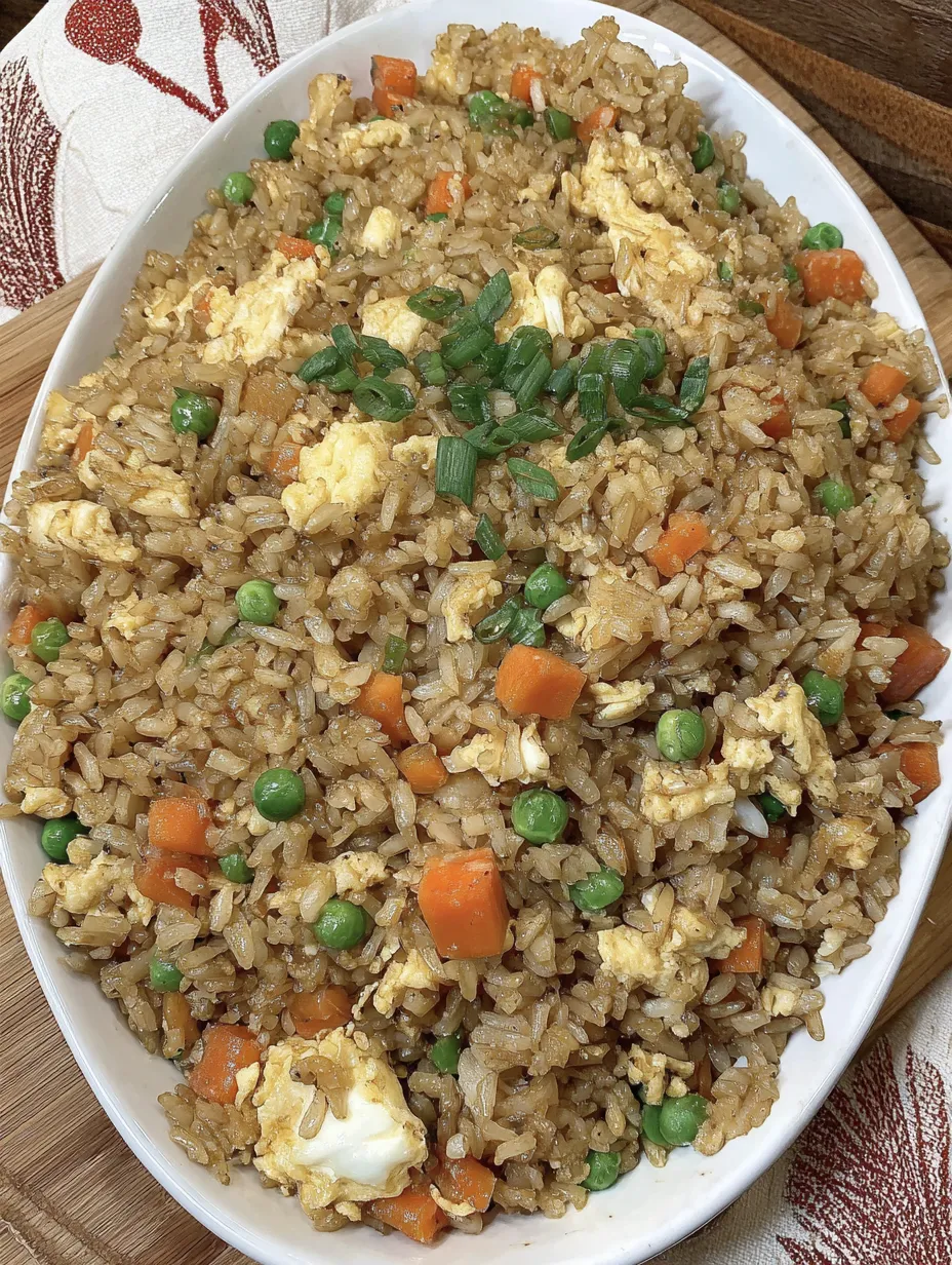 A bowl of rice with peas and carrots.
