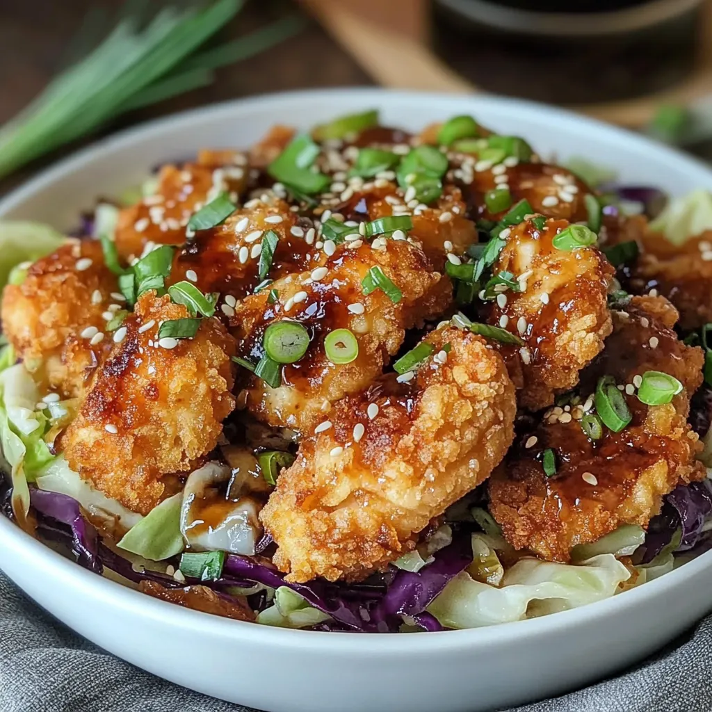 A bowl of food with chicken and vegetables.
