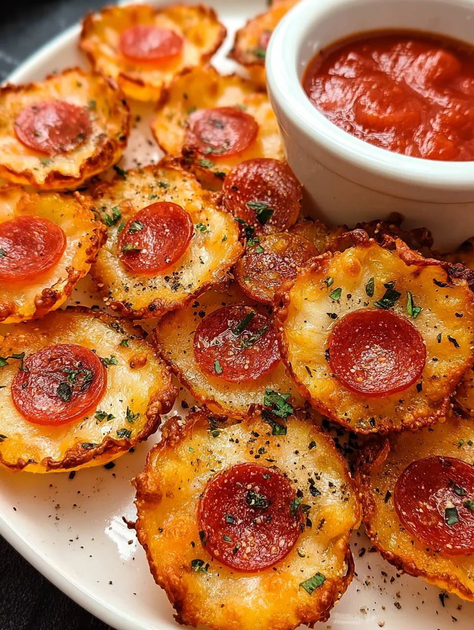 A plate of pizza chips with a bowl of sauce.