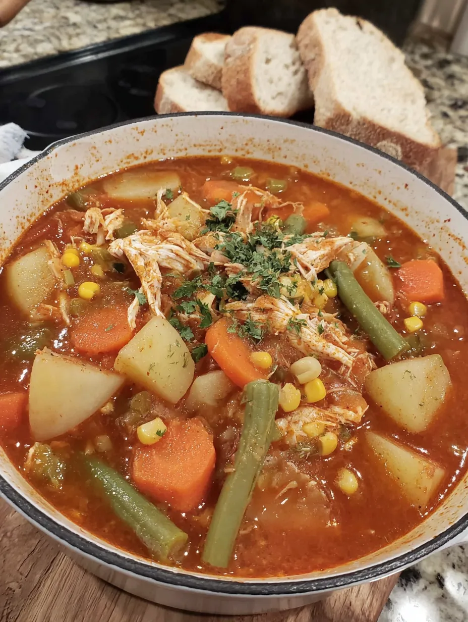 A bowl of Maryland Crab Soup.