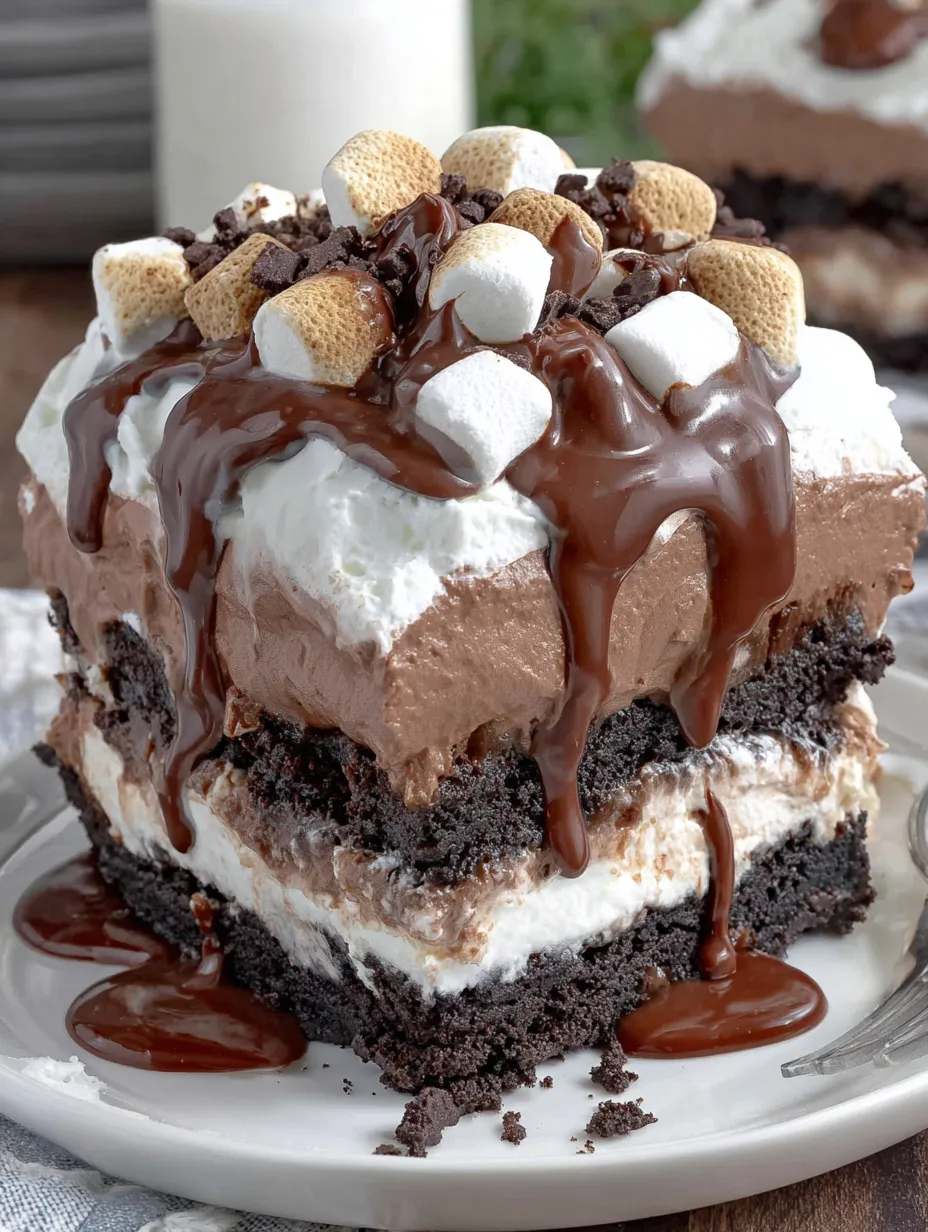 A delicious hot chocolate lasagna recipe.