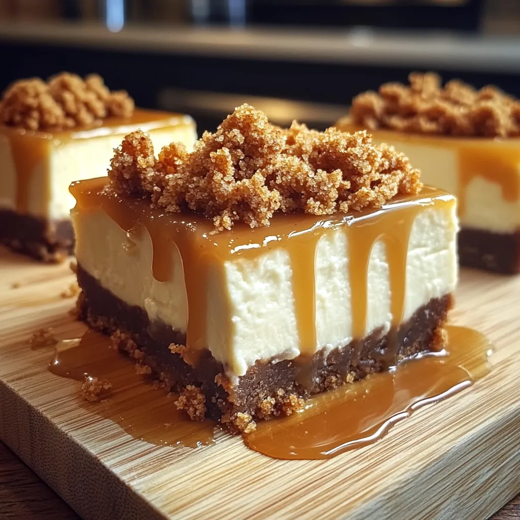 A slice of cake with caramel drizzled on top.
