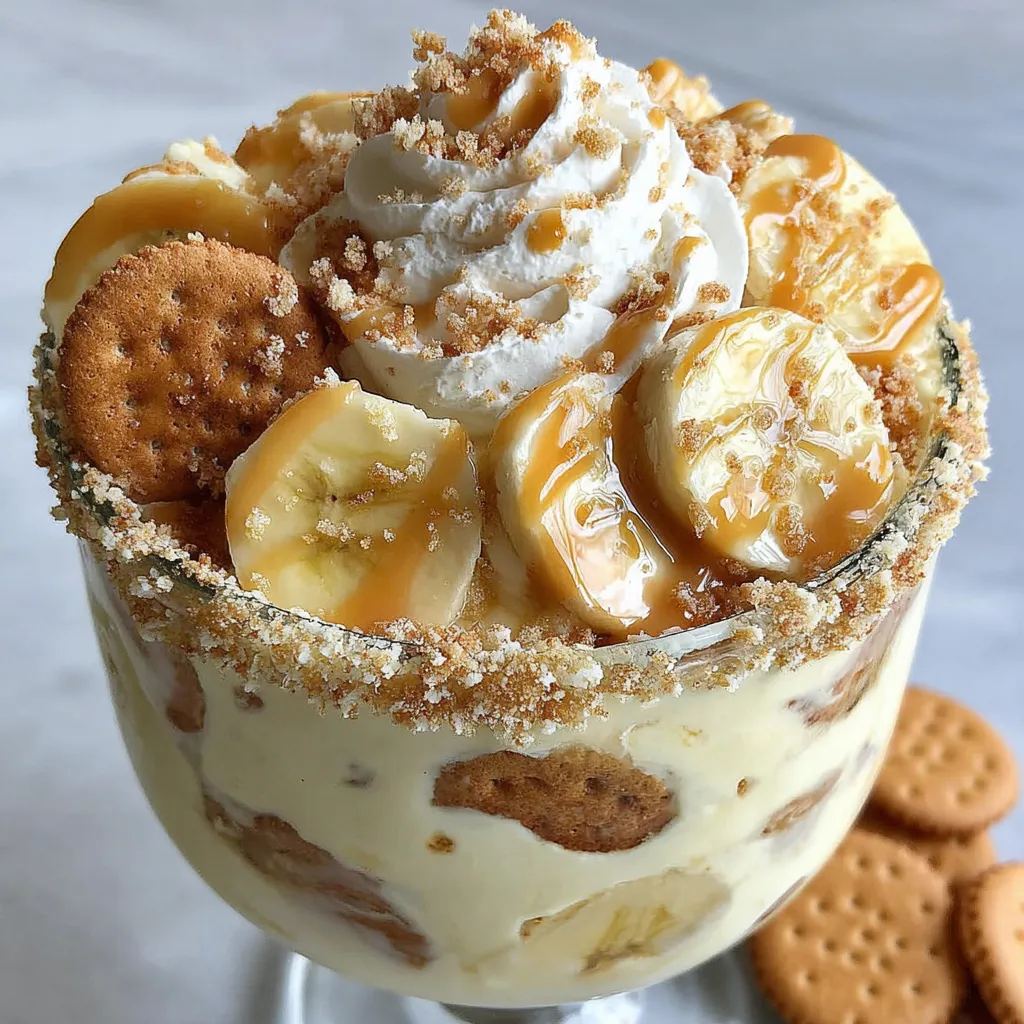 A Chick-fil-A Banana Pudding with whipped cream and cookies.