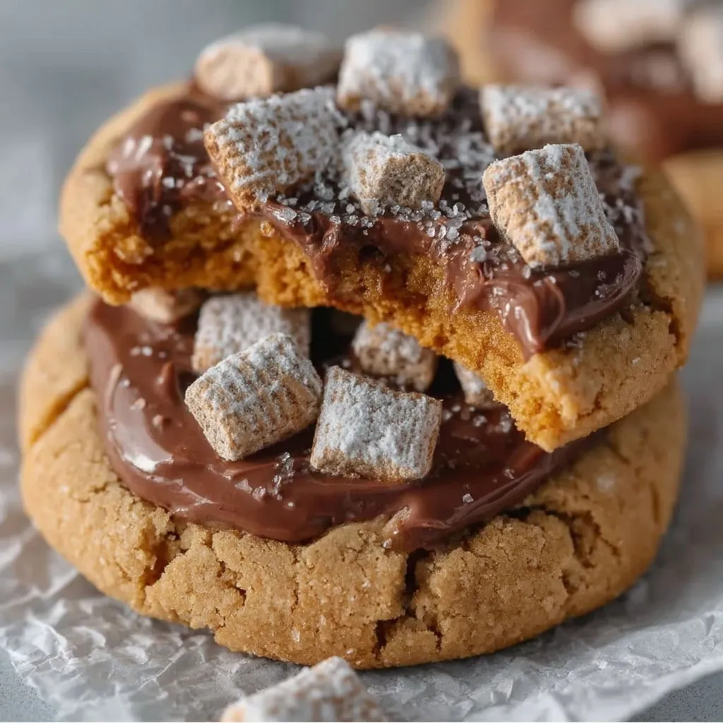 A cookie with chocolate and marshmallows on top.