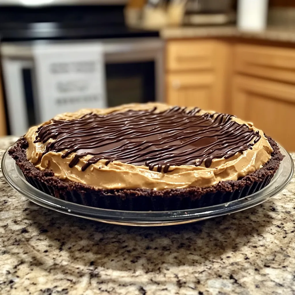 A chocolate cake with chocolate icing.
