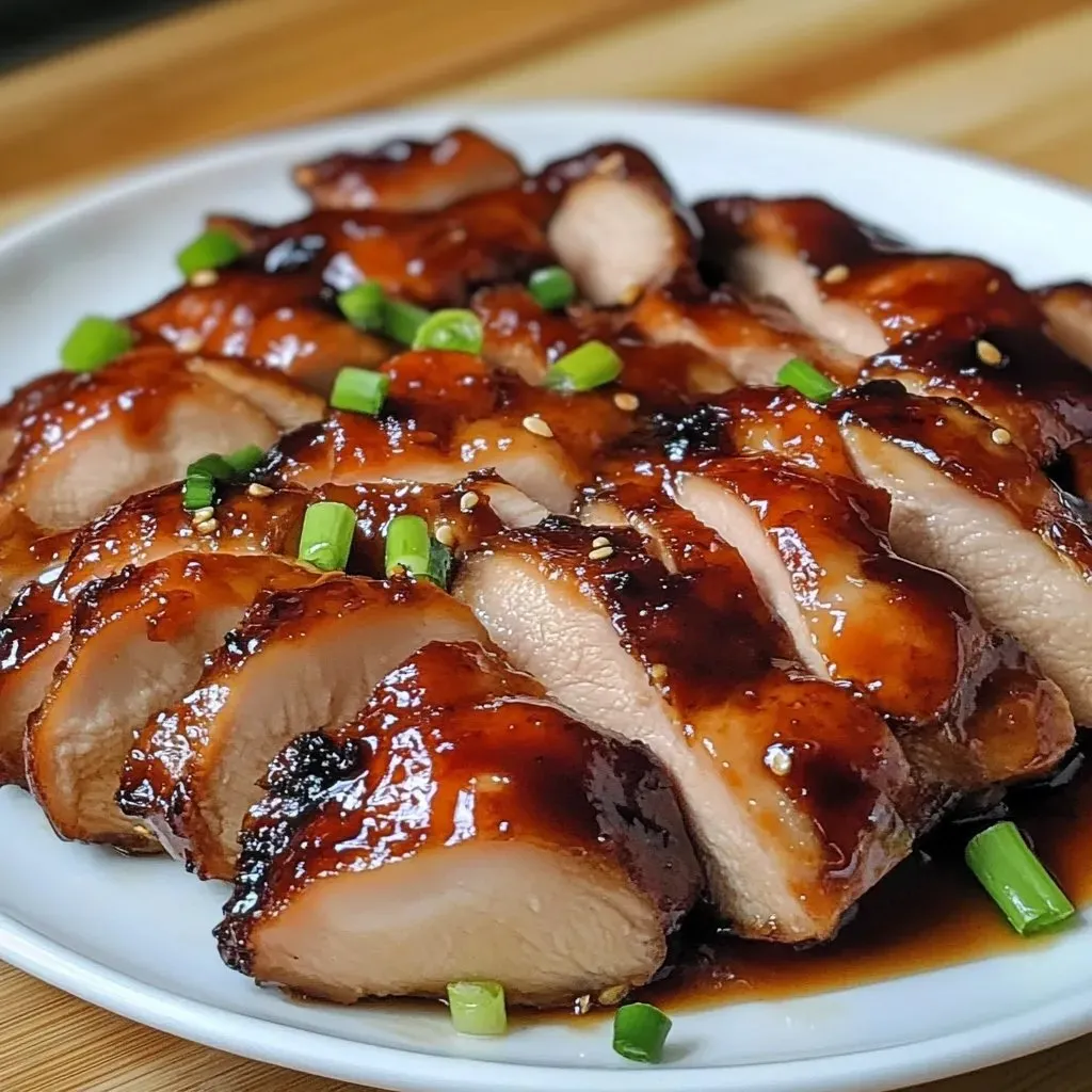 A plate of meat with sauce on it.