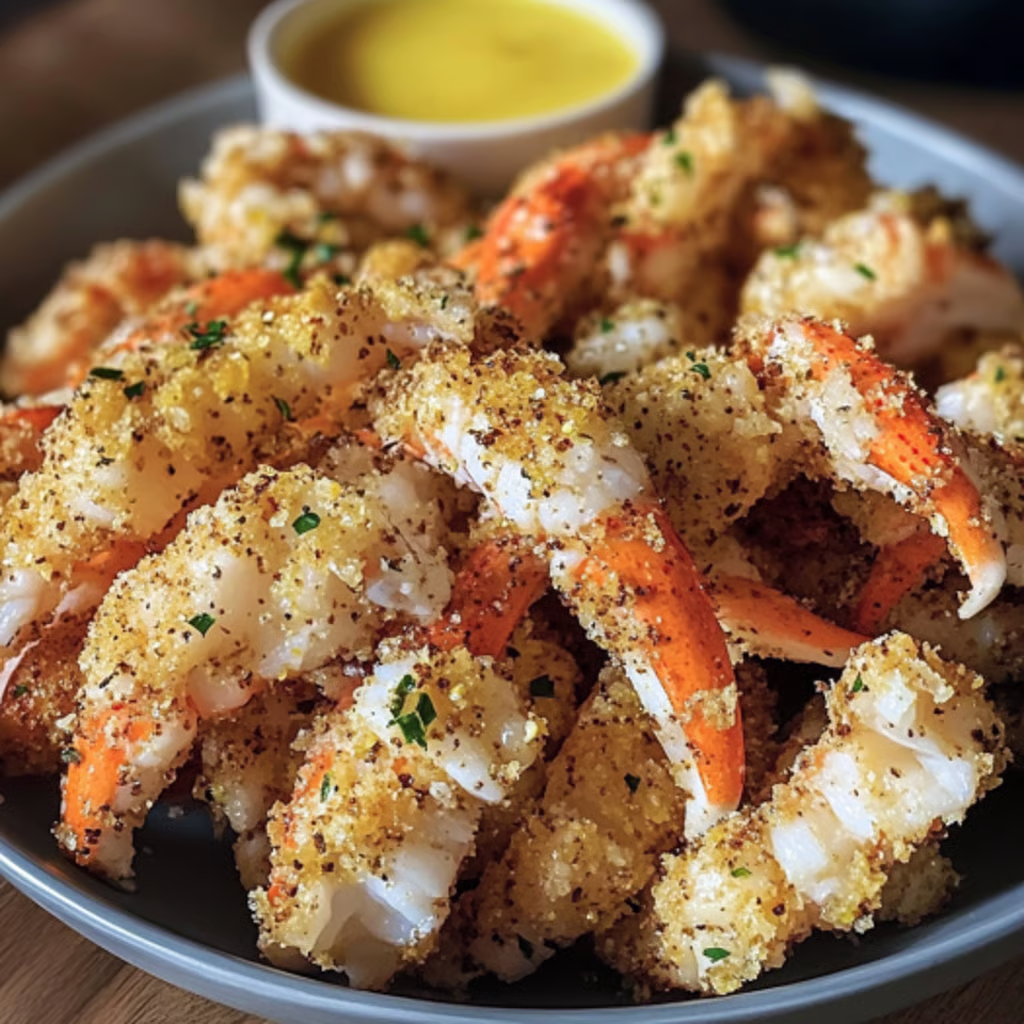 A bowl of crispy golden crab bites.