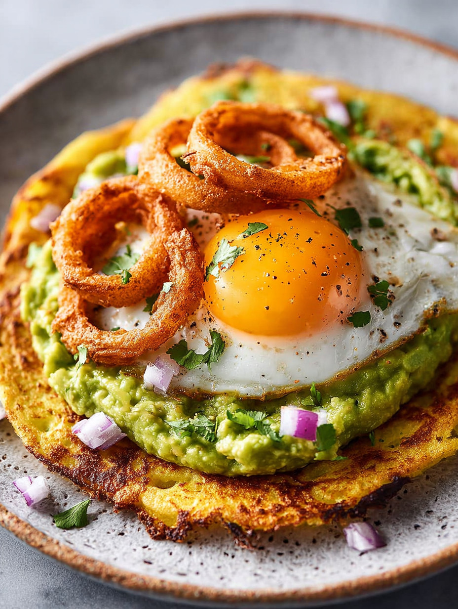 A tortilla with an egg on top.