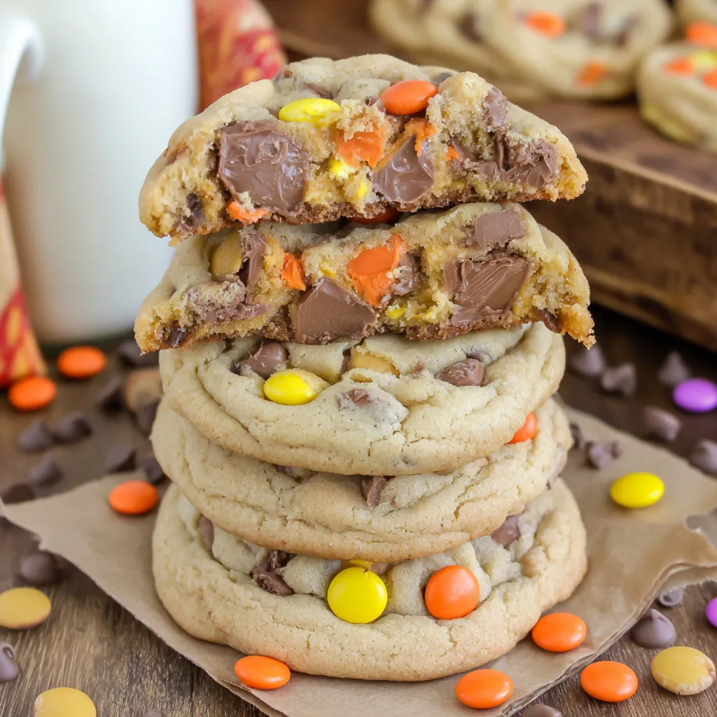 A stack of Reese's Peanut Butter Cookies.