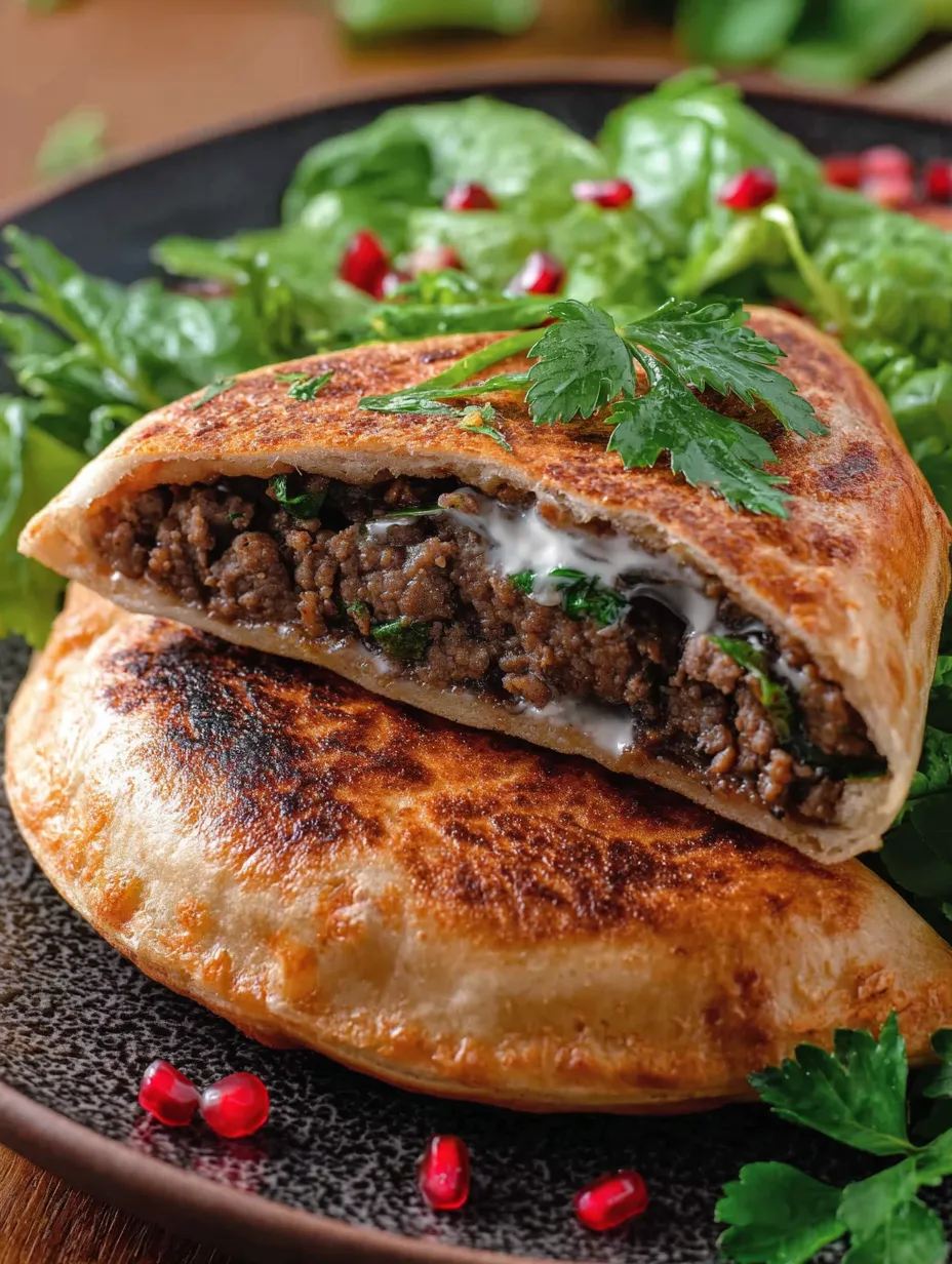 Arayes with meat and sauce.