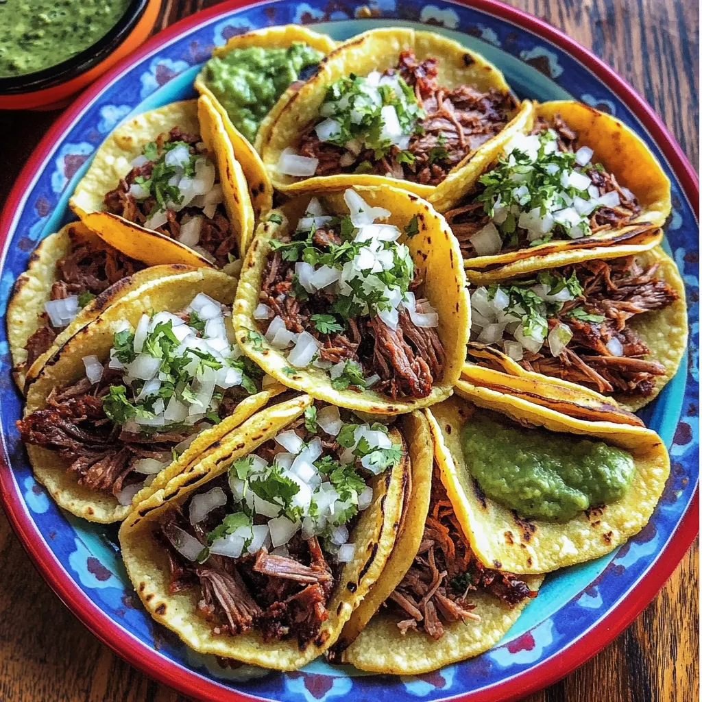 A plate of tacos with meat and onions.