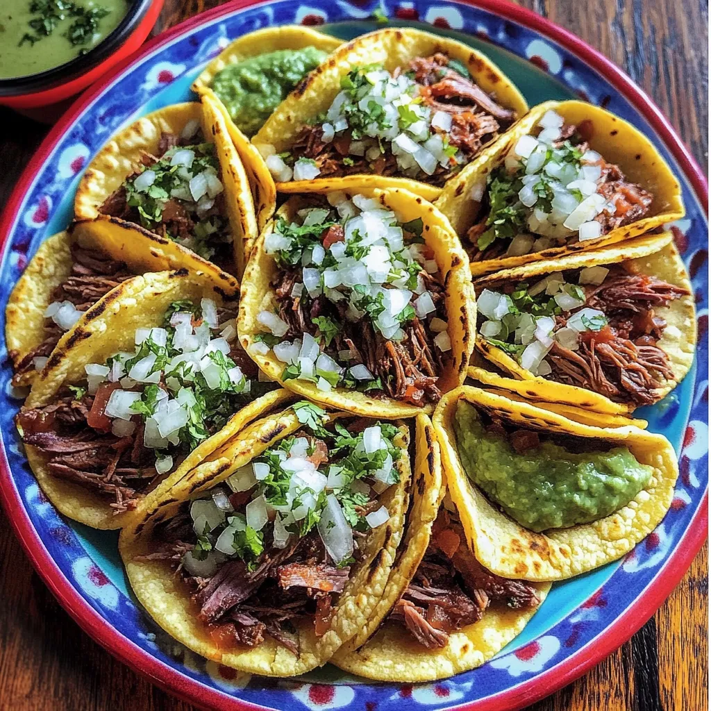 A plate of tacos with meat and onions.