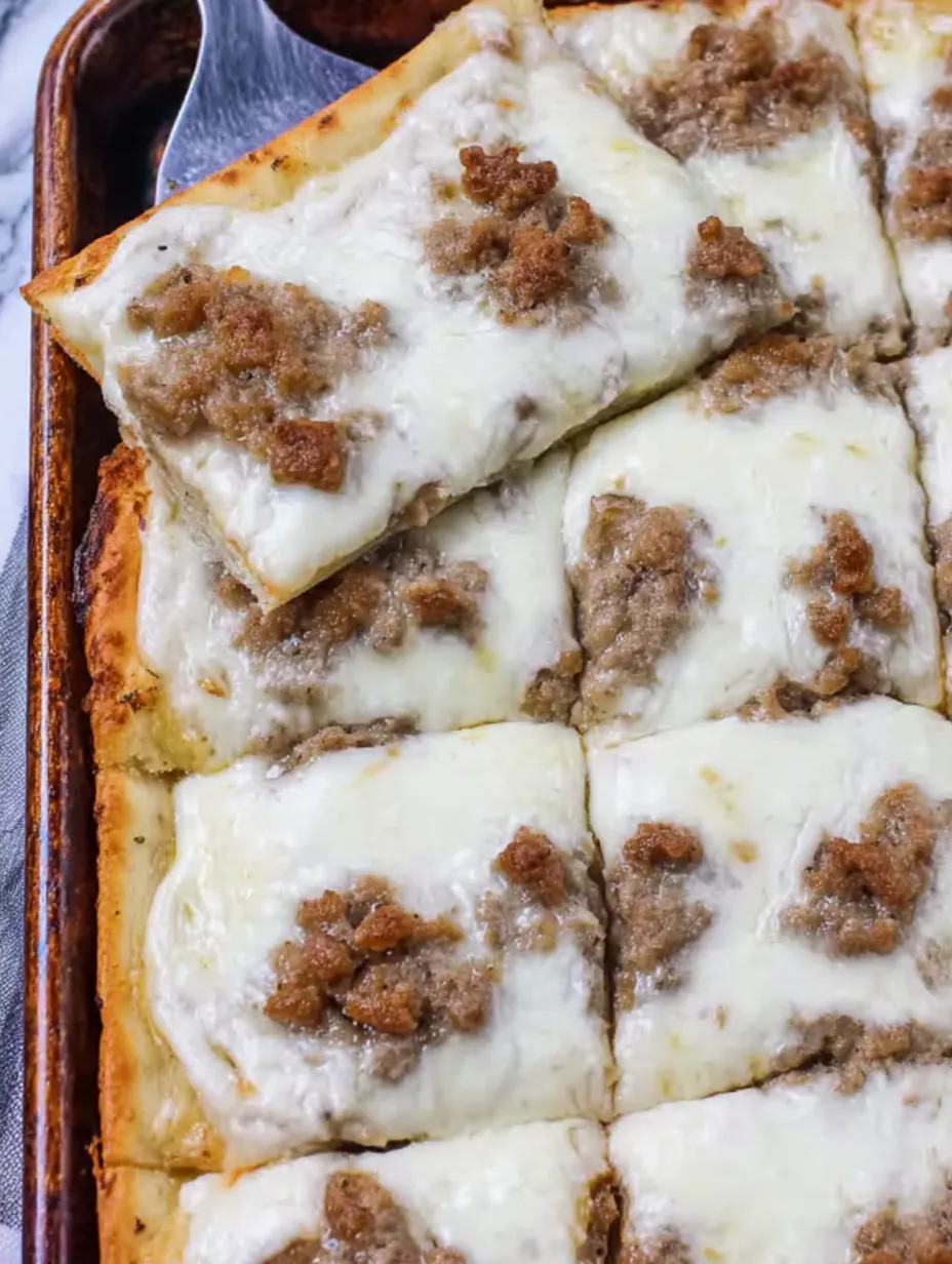 A slice of pizza with meat and cheese.