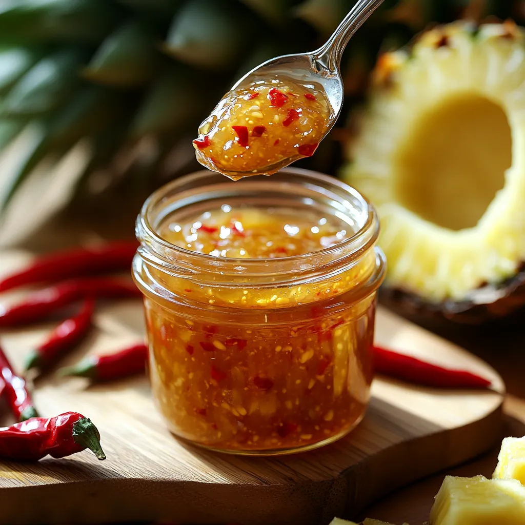 A spoonful of honey is being poured into a jar.