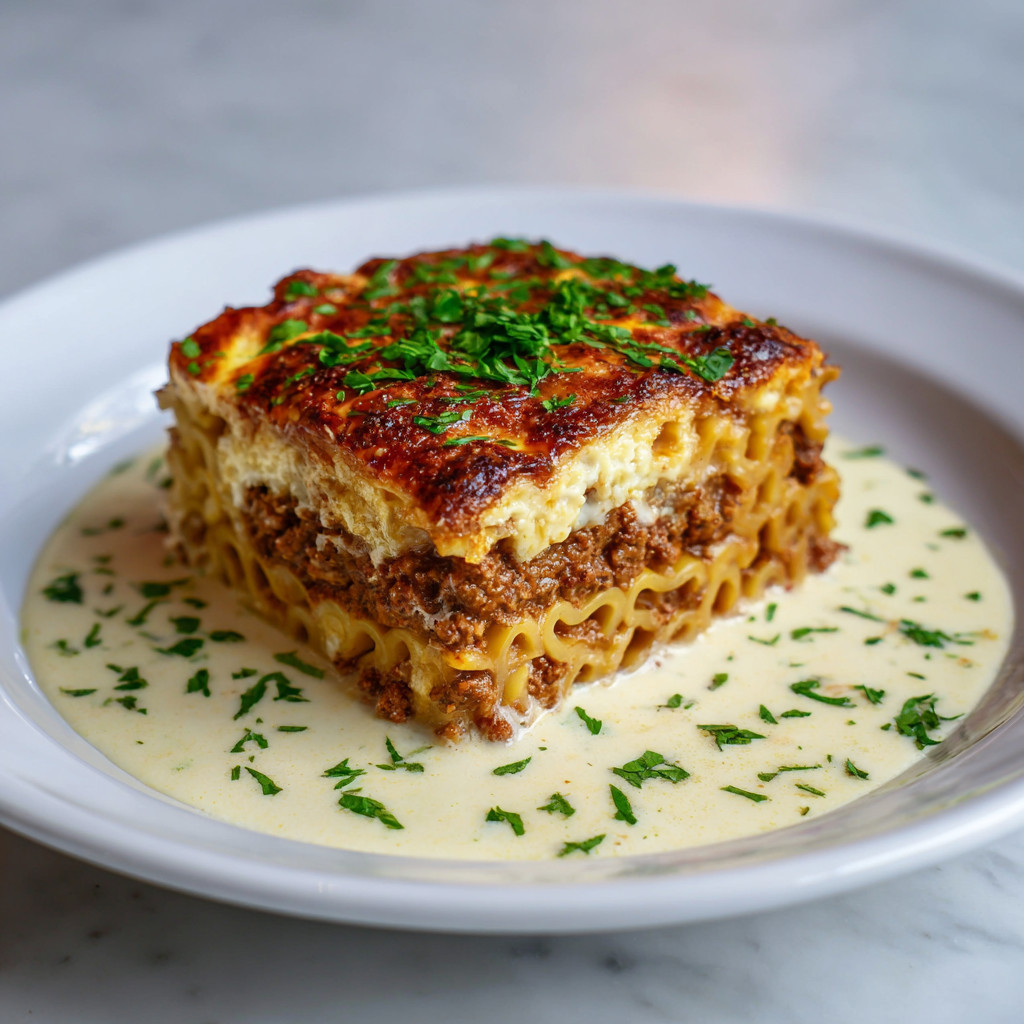 A white plate with a piece of food on it.